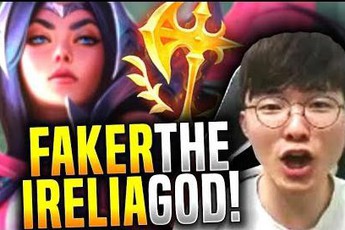 Cùng team Teddy, Faker được dịp thể hiện Irelia cân team trước mặt đàn em mới gia nhập SKT