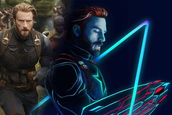 Các siêu anh hùng Avengers: Infinity War cực lạ lẫm dưới ánh đèn Neon
