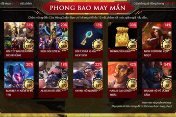 Đây là những điều game thủ LMHT cần biết về sự kiện "Phong bao may mắn Tết Mậu Tuất 2018"
