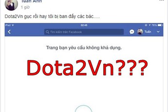 Hàng nghìn game thủ Việt ngơ ngác khi group Dota2vn biến mất: Người đau xót, người phẫn nộ