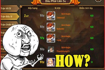 Dàn Vip 0 bất ngờ thống trị BXH Đấu phái liên server của Lục Địa Huyền Bí, chuyện thật như đùa?