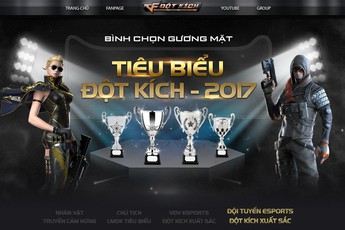 Sự kiện “Bình chọn gương mặt Đột Kích tiêu biểu 2017” chỉ còn 1 ngày cuối cùng