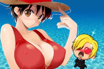 Sẽ là "thảm họa" của băng Mũ Rơm nếu một ngày Luffy bị biến thành con gái?