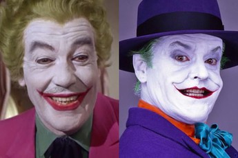 Cesar Romeo và Jack Nicholson, những diễn viên đầu tiên đặt nền móng cho nhân vật Joker trên màn ảnh rộng