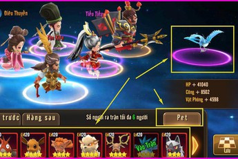 Cận cảnh hệ thống Pet trong Tiểu Tiểu Ngũ Hổ Tướng, tưởng "vớ vẩn" mà lại cực hay?