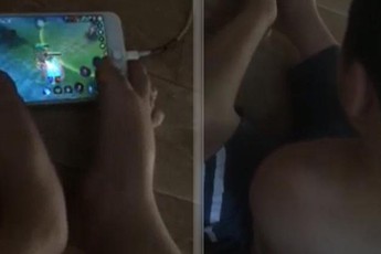 Game thủ "quẩy" Nakroth trong Liên Quân Mobile cực điêu luyện bằng... chân