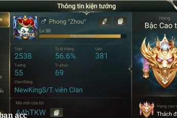 Liên Quân Mobile: Youtuber "700 nghìn subscribe" tự tay phá hết bảng ngọc vì account bị hack mất