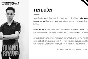 Tin buồn: Youtuber nổi tiếng trong cộng đồng Đột Kích, PUBG Việt Nam đột ngột ra đi