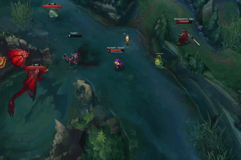 Aatrox vừa làm lại đã xuất hiện lỗi khủng, đối phương bay đi rồi vẫn bị chiêu W kéo lại