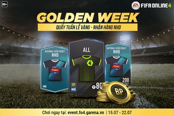 FIFA Online 4 mở sự kiện "ngon" nhất từ trước đến nay: Miễn phí thẻ NHD