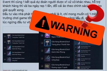 Game thủ Blade and Soul Việt nghi vấn NPH tuồn đồ tràn lan ra bên ngoài