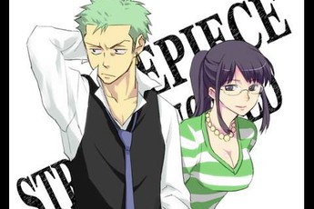 One Piece: Bộ fanart "tình bể bình" giữa Zoro và Robin khiến fan sướng lịm tim