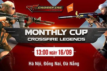 CFL Monthly Cup tháng 9: Xạ thủ Hà Nội, Đà Nẵng, Đồng Nai hãy sẵn sàng rinh quà ngày 16/9