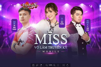 Bích Phương là nữ giám khảo chính của Miss Võ Lâm Truyền Kỳ Mobile