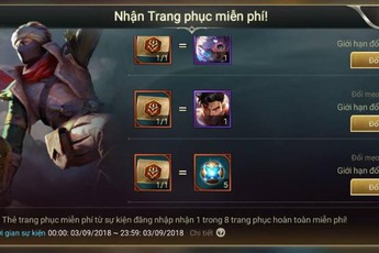 Liên Quân Mobile: Garena tặng cả server 8 Vé Quay Kho Báu dịp nghỉ lễ