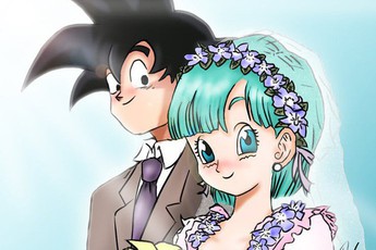 Phát sốt trước bộ ảnh "tình bể bình" đầy ngọt ngào của Goku và Bulma