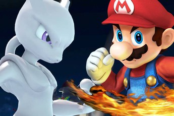 Mario hóa thân thành Goku quyết chiến với Mewtwo trong giải đấu quyền lực phiên bản Super Smash Bros