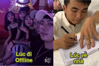 [Góc nhọ nhem] Phó bang đi Offline cùng anh em, về nhà bị vợ bắt chép phạt 10.000 lần “Anh xin lỗi vợ nhiều”
