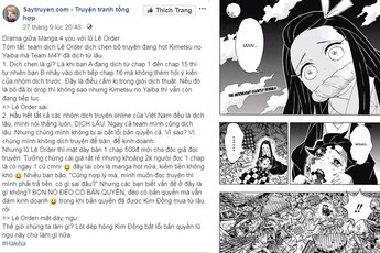 Drama nảy lửa giữa các nhóm dịch về manga Kimetsu no Yaiba: Đã "mặt dày" dịch lậu còn đòi thu tiền fan?