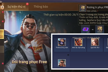 Liên Quân Mobile: Garena tặng FREE 5 skin nhưng thiếu lựa chọn vé quay, game thủ lại tâm tư