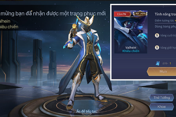 Liên Quân Mobile: Game thủ lọc lõi có thể sắm Valhein Khiêu Chiến AIC chỉ với 1 Quân Huy