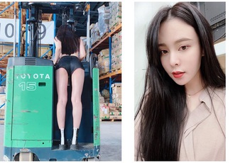 Chỉ làm bốc vác trong kho, cô nàng xinh đẹp khiến cộng đồng mạng ngỡ ngàng vì quá nóng bỏng