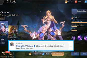 Liên Quân Mobile: Tin hot, Garena công bố cách nhận FREE Tel'Annas Dạ hội, thời gian từ 19/12