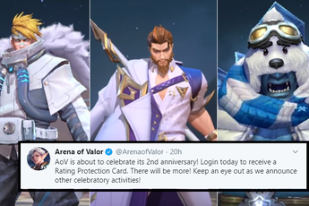 Liên Quân Mobile: Tencent công bố tướng, skin sẽ tặng FREE ở Event kỷ niệm sinh nhật 2 tuổi