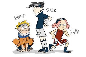 Lạ lẫm ngắm dàn nhân vật trong Naruto được vẽ theo phong cách hoạt hình phương Tây