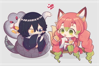 Tan chảy khi ngắm loạt ảnh chibi cute vô đối của các nhân vật trong Kimetsu no Yaiba buổi chiều cuối năm