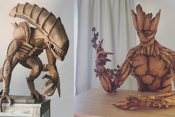 Kinh ngạc khi thấy anh chàng người cây Groot và quái vật Xenomorph được tạo ra từ bánh gừng