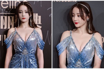 Chẳng mấy khi hở bạo, Địch Lệ Nhiệt Ba bất ngờ diện trang phục khoe vòng một sexy khiến dân mạng bàn tán