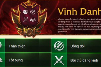 LMHT: Có nên mang tính năng vinh danh Đối Thủ Đáng Kính trở lại?