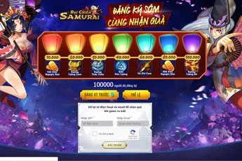 Đại Chiến Samurai mở đăng ký sớm, tặng quà ngập tràn cho game thủ