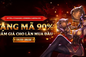 LMHT: Hướng dẫn sử dụng mã giảm giá 90%, món quà đầu năm mà Garena tặng cho game thủ Việt