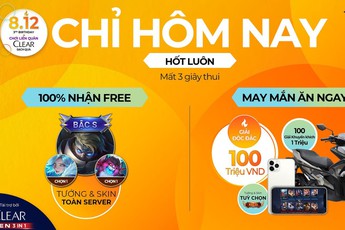 Duy nhất hôm nay 08/12, trúng ngay 100 triệu đồng nhờ Liên Quân Mobile