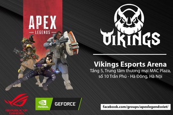2 ông lớn Asus ROG và Nvidia công bố giải Apex Legends đầu tiên tại Việt Nam, giải thưởng khủng 70 triệu đồng tiền mặt