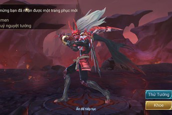 Liên Quân Mobile: "Rich Kid" Việt khoe Omen Quỷ Nguyệt Tướng ngay ngày đầu Sổ Sứ Mệnh mùa 5