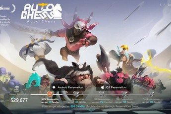 Trò chơi nhân phẩm Auto Chess Mobile mở trang chủ tiếng Anh, cho đăng ký bằng e-mail