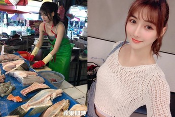 Phụ mẹ bán cá, cô nàng hot girl gây "vỡ chợ" vì quá xinh đẹp