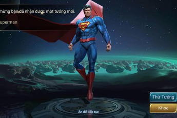 Nếu hên, game thủ Liên Quân Mobile có thể trúng Superman, Batman, Flash trong Rương may mắn