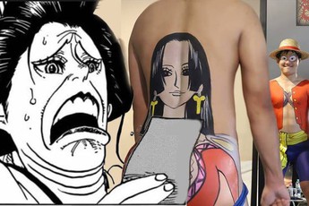One Piece: Cộng đồng mạng "khóc thét" khi thấy Lowcost Cosplay thành Luffy và Boa Hancook 2 trong 1