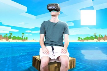 Thử thách "điên rồ": Chơi Minecraft thực tế ảo liên tục trong 24h