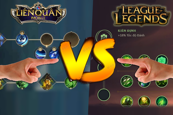 Chỉ vì cái bảng ngọc na ná nhau, game thủ LMHT và Liên Quân Mobile lại 'bùng nổ khẩu chiến' đầy khinh miệt