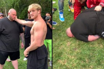 Logan Paul khoe mẽ khả năng 'tát phát ngất luôn' khi hạ gục người khổng lồ nặng 170kg với chỉ một cú vả