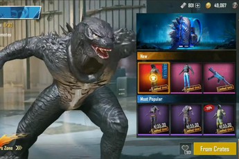 PUBG Mobile: Tổng hợp phần thưởng từ chuỗi sự kiện "King of Monsters", Khung Godzilla hot nhất