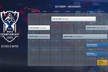 LMHT: Lịch thi đấu CKTG 2019 được công bố, hạt giống số 3 LCK sẽ đánh Play-in
