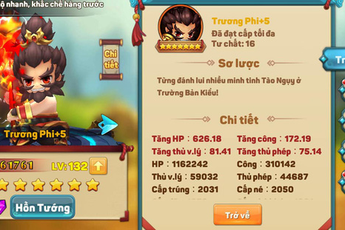 Review chi tiết tướng Trương Phi sau khi được nâng tư chất lên 16: Bước ngoặt mới dành cho nông dân