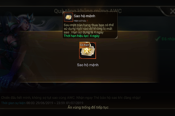 Liên Quân Mobile: Garena tặng FREE cả server thẻ bảo hộ sao nhân dịp AWC 2019