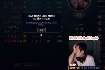 LMHT: Chưa kịp sung sướng vì lên được Cao Thủ, Thầy Ba lại về gác cửa Kim Cương chỉ sau... 3 tiếng